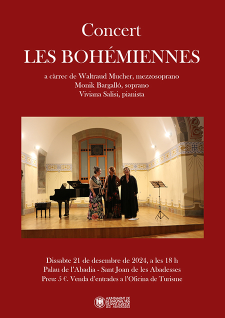 Cartell conc
 ert Les Bohemiennes agenda